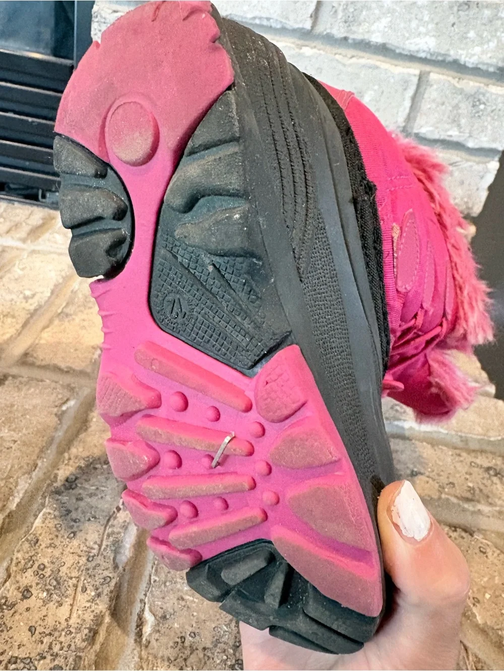 Kamik Kids Pink Faux-Fur Winter Snow Boot